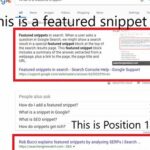 Featured Snippet example from search browser